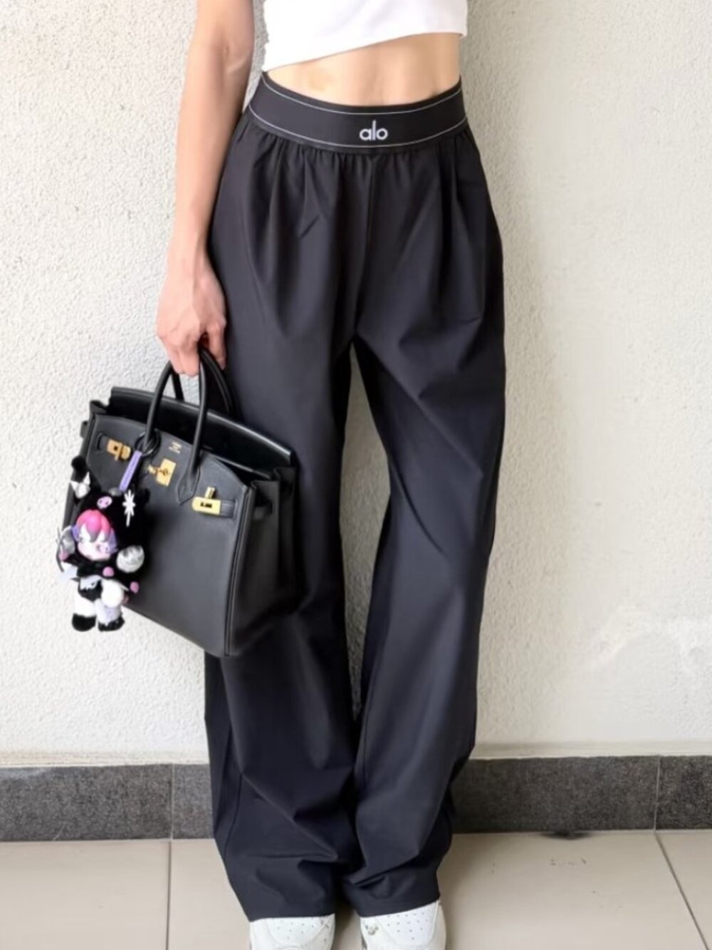 XS-S Alo Yoga Regular Black Suit Up Trouser🔮NWT Magic Pants👧🏻Blogger's style